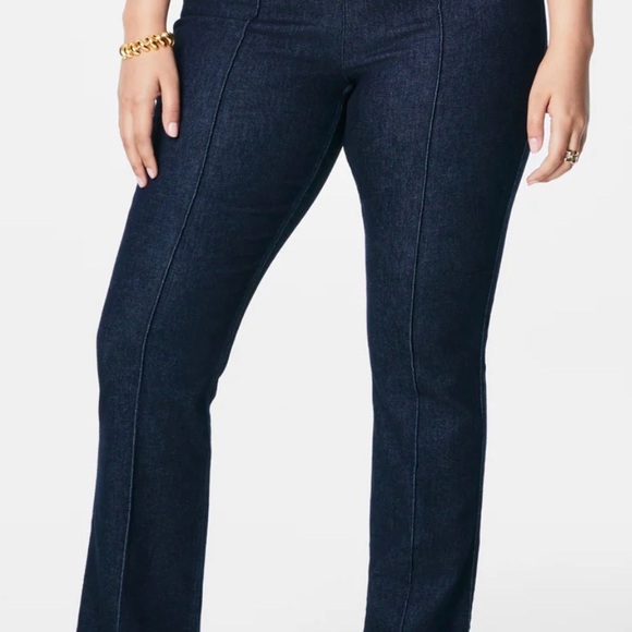 SPANX Women's Boot Cut Jeans - Dark Blue - Picture 4 of 9
